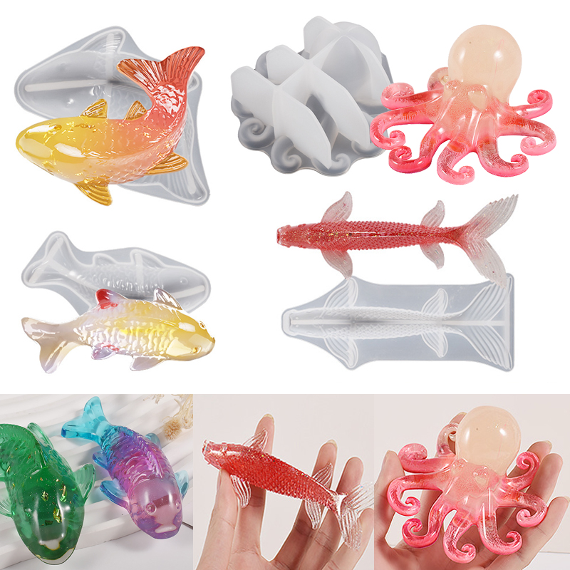 Marine Fish Tank - Cetakan Resin Epoksi Bentuk Ikan Koi