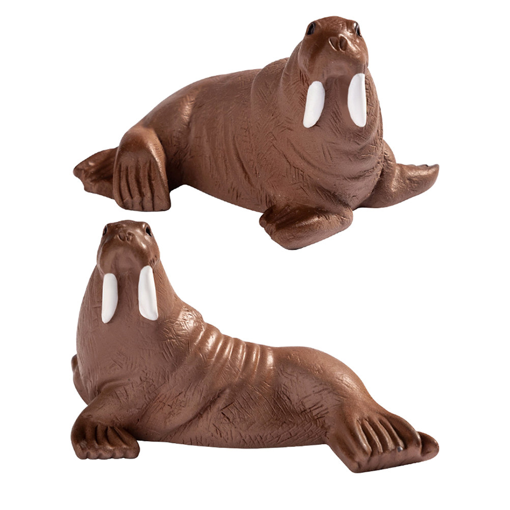 Ocean Aquarium - 2 Buah Miniatur Walrus dari Resin,