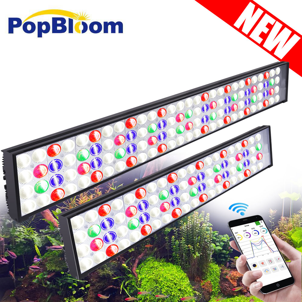 PopBloom H54 H75 Lampu LED Spe - Aquarium Marine Lights ulasan dan harga