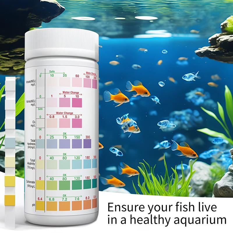 Strip Tes Air Akuarium 8 in 1, - Saltwater Tank ulasan dan harga