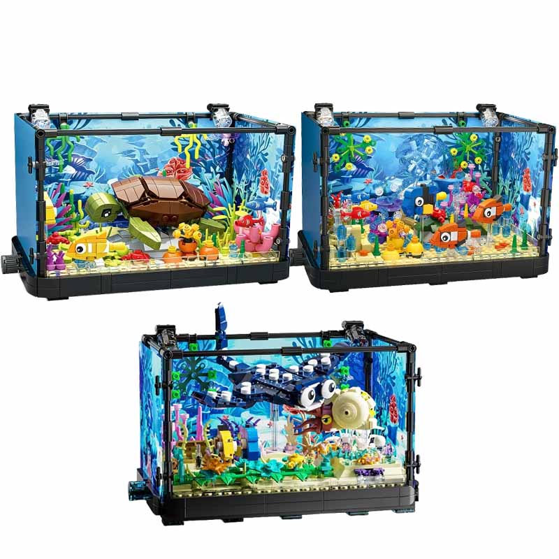 Set Blok Bangunan Akuarium den - Marine Aquarium Cube ulasan dan harga