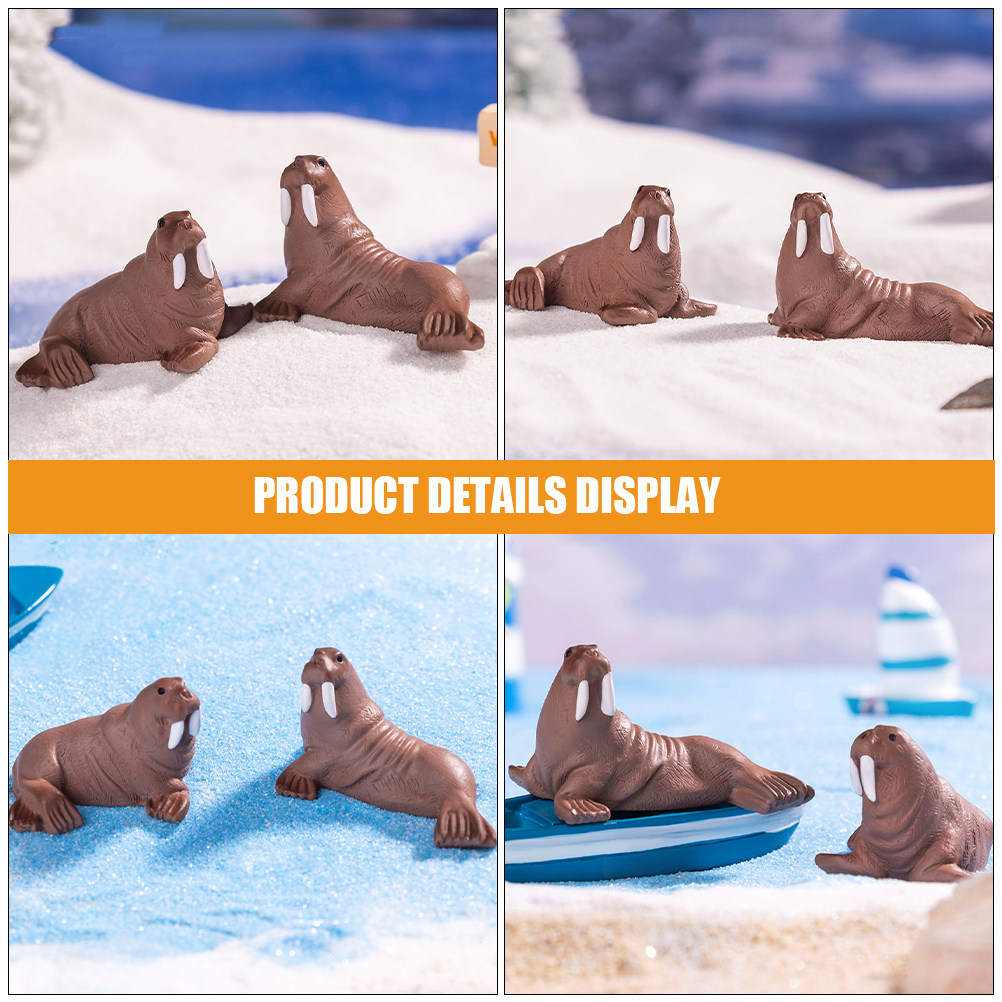 2 Buah Miniatur Walrus dari Re - Ocean Aquarium ulasan dan harga