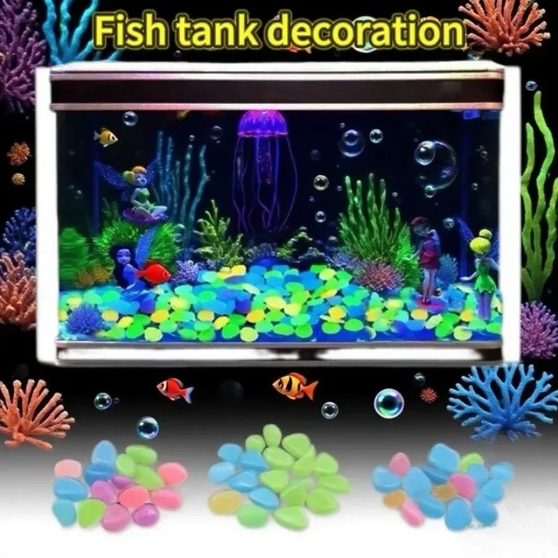 100-1000PCS Batu Bercahaya unt - Marine Fish Tank ulasan dan harga